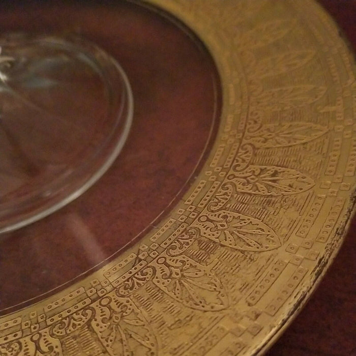 Antique Attributed Heisey Glass Candy Dish