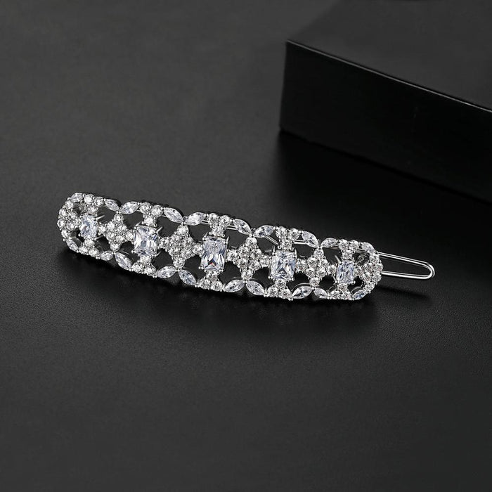 cubic zirconia hair clip
