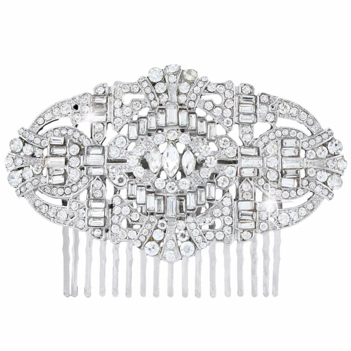 Austrian Crystal Great Gatsby Wedding Headpiece - The Wedding Garter