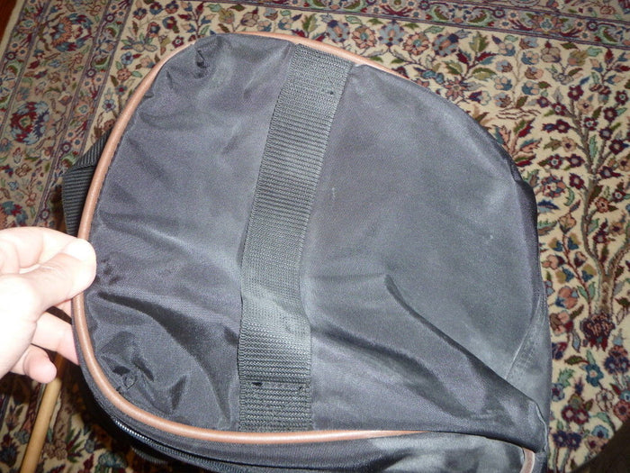 Authentic Lark Duffle Bag, Very Good Condition 23" Black, Canvas - Diamonds Sapphires Rubies Emeralds