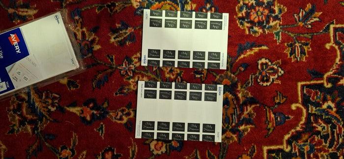 Avery 5428 Multi-Use Labels 1" X 3/4" PLEASE NOTE:  USED!  ONLY ABOUT 500 REMAIN