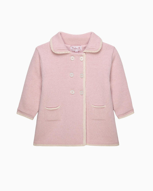 Confiture Coat Baby Alexandra Knitted Coat in Pink