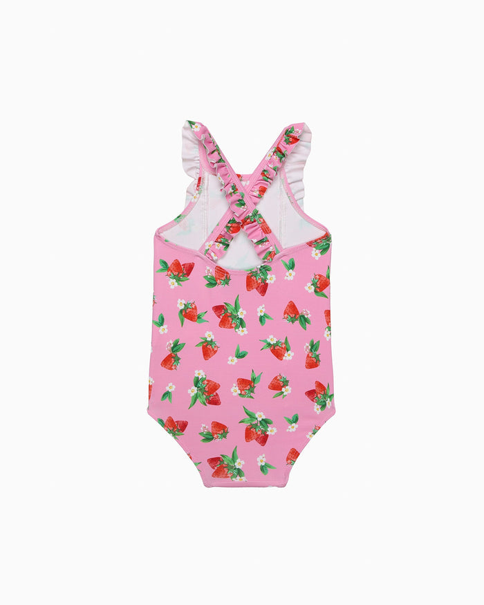 Hampton Swim Swimsuit Baby Frill Swimsuit in Strawberry