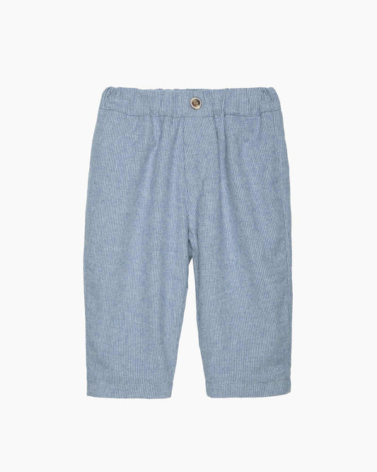 Chelsea Clothing Company Trousers Baby Rafferty Trousers in Pale Blue Stripe