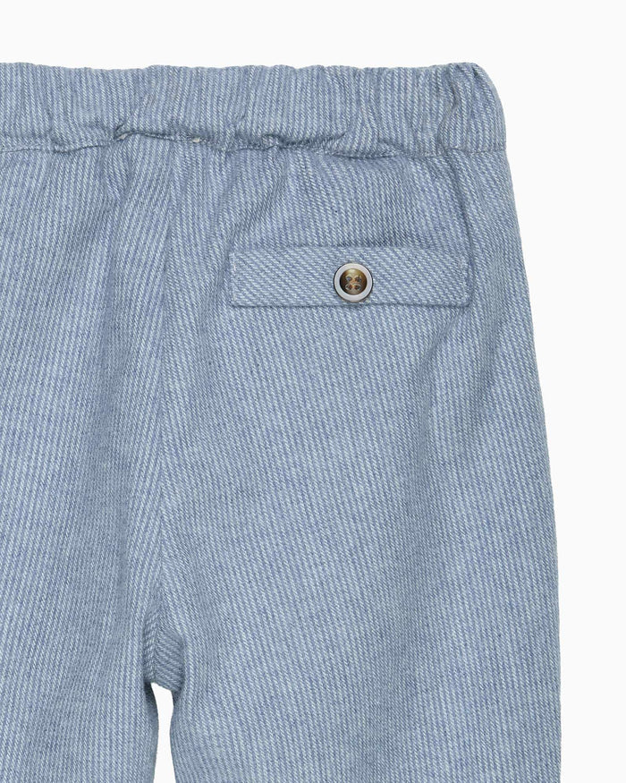 Chelsea Clothing Company Trousers Baby Rafferty Trousers in Pale Blue Stripe