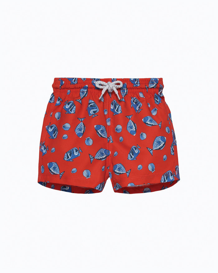 Hampton Swim Swimshorts Baby Swimshorts in Red Fish
