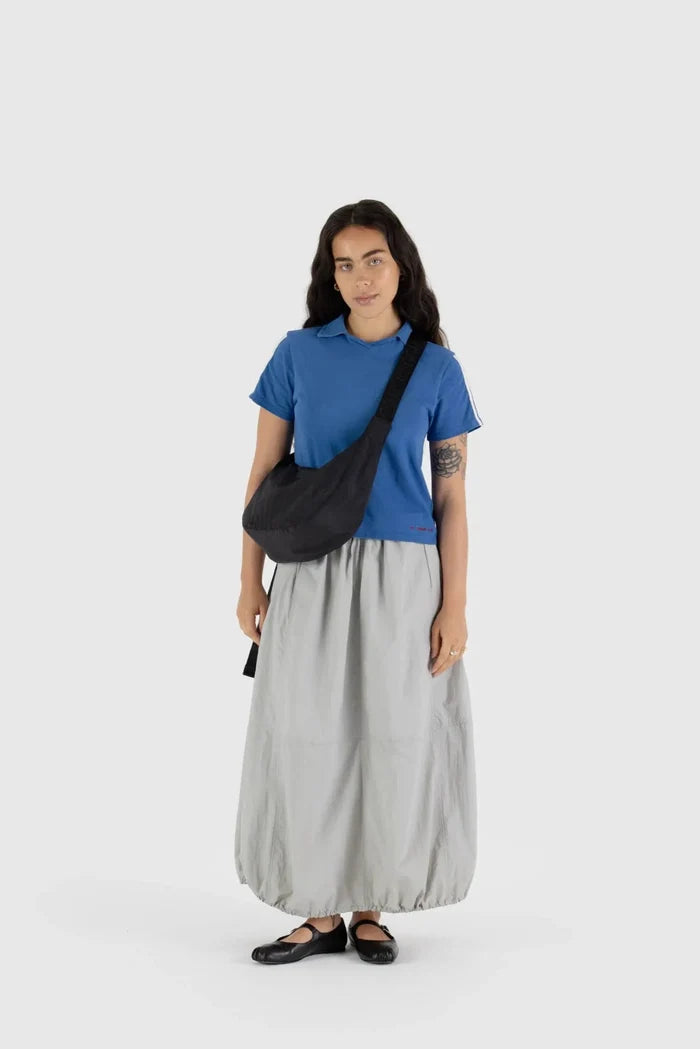 BAGGU Sac Moyen Crescent Nylon - Noir