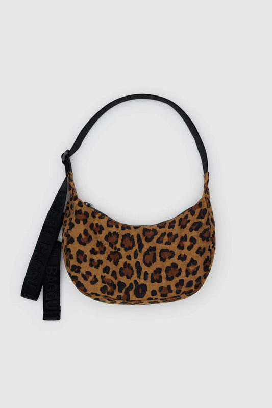 BAGGU Sac Petit Crescent Nylon - Léopard