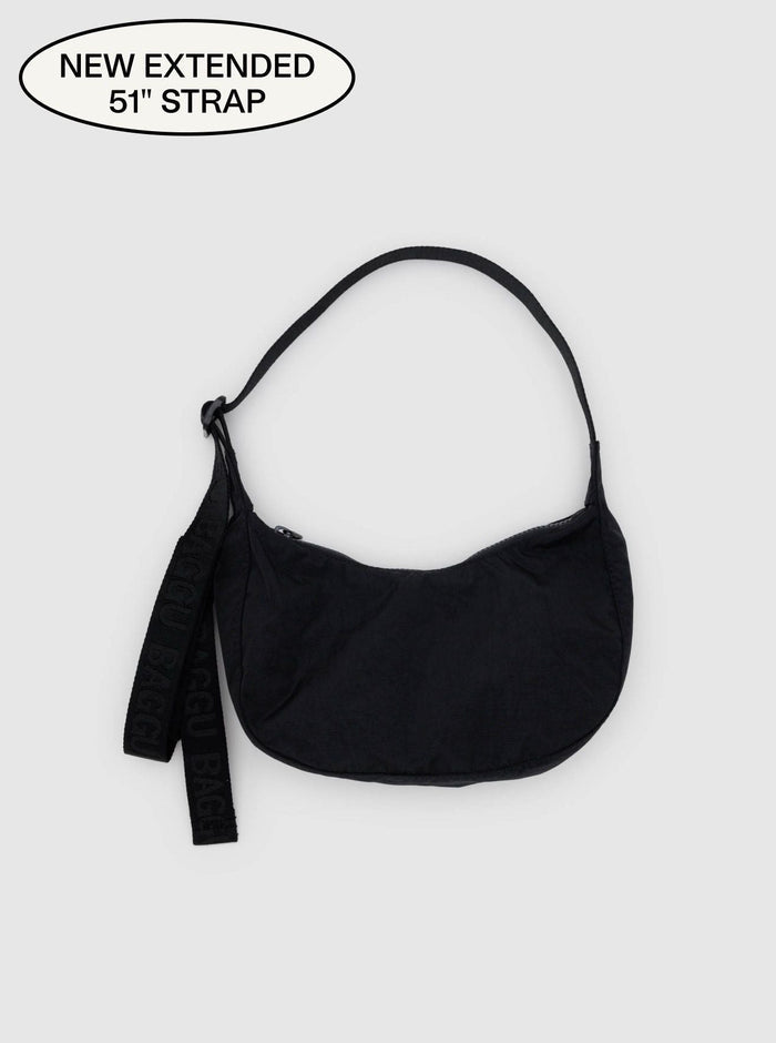 BAGGU Sac Petit Crescent Nylon - Noir
