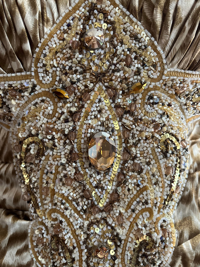Beaded Leopard Luxury Dress