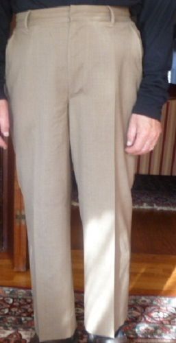 Beautiful Beige Michael Kors 100% Wool Dress Pants Size 34 Waist Size 28 Inseam - Diamonds Sapphires Rubies Emeralds