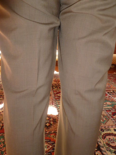 Beautiful Beige Michael Kors 100% Wool Dress Pants Size 34 Waist Size 28 Inseam - Diamonds Sapphires Rubies Emeralds