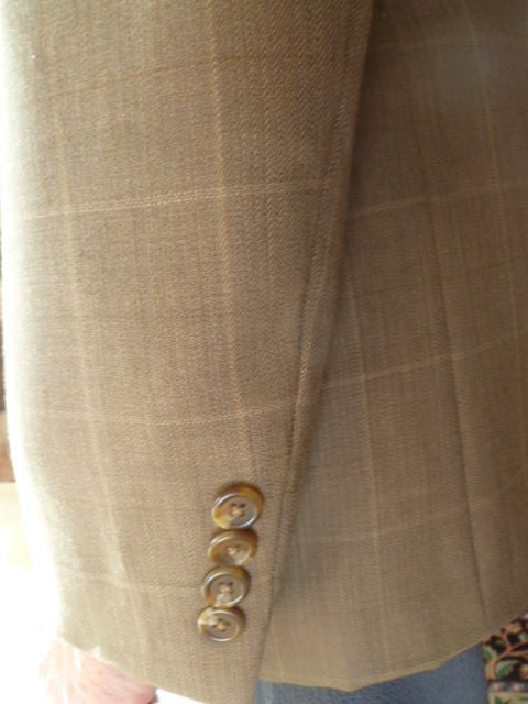 Beige Lauren by Ralph Lauren Sport Coat Size 40 Regular - Diamonds Sapphires Rubies Emeralds