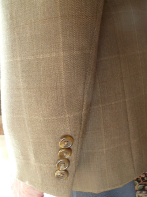 Beige Lauren by Ralph Lauren Sport Coat Size 40 Regular - Diamonds Sapphires Rubies Emeralds