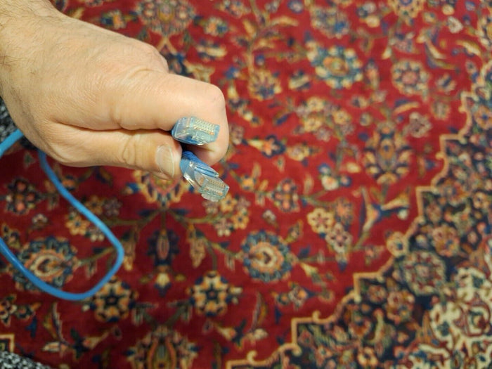 Belkin Cat 5e Patch Network Cable Blue 3 Ft. DEFECTIVE!!!  SEE PICTURES!! - Diamonds Sapphires Rubies Emeralds
