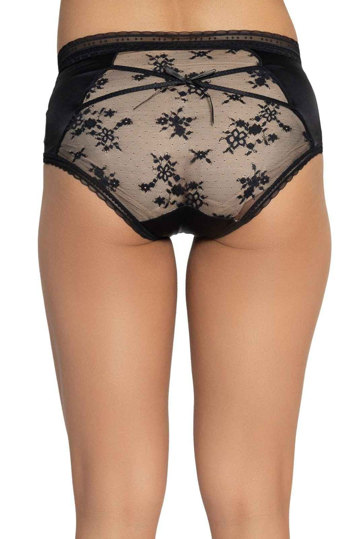 Black Lace Detail Mid-Rise Hipster- Pack of 3