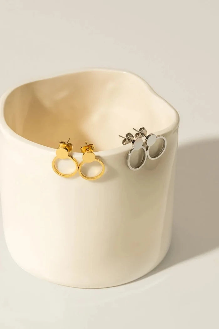 BLOOM Boucles d'Oreilles Blanche