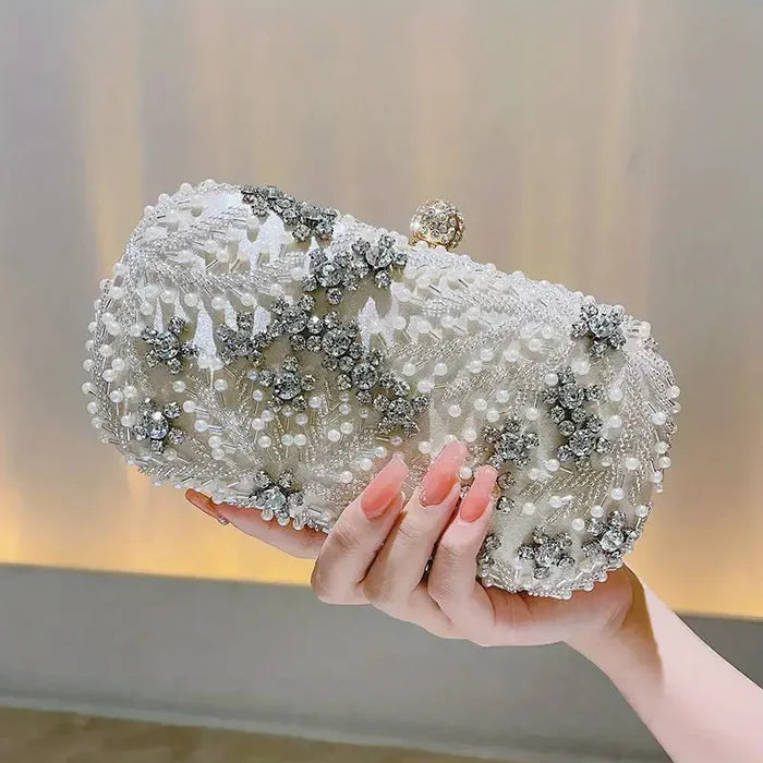 champagne bridal clutch