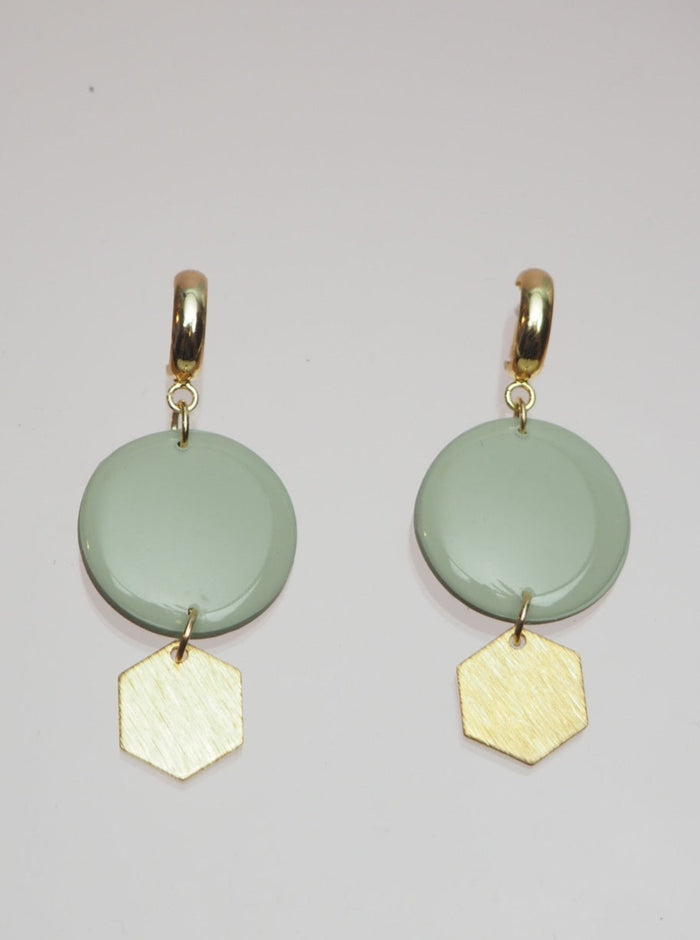 BON MATIN Boucles d'Oreilles Hexa