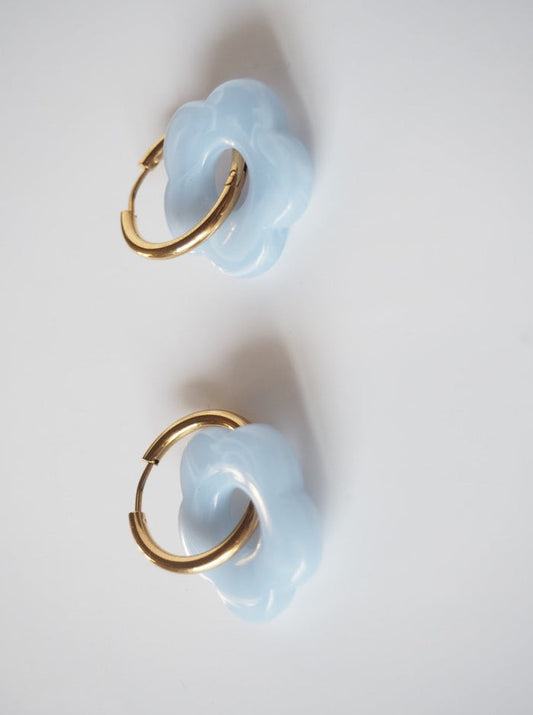 BON MATIN Boucles d'Oreilles La Fleur