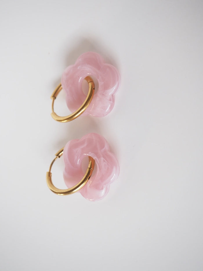 BON MATIN Boucles d'Oreilles La Fleur
