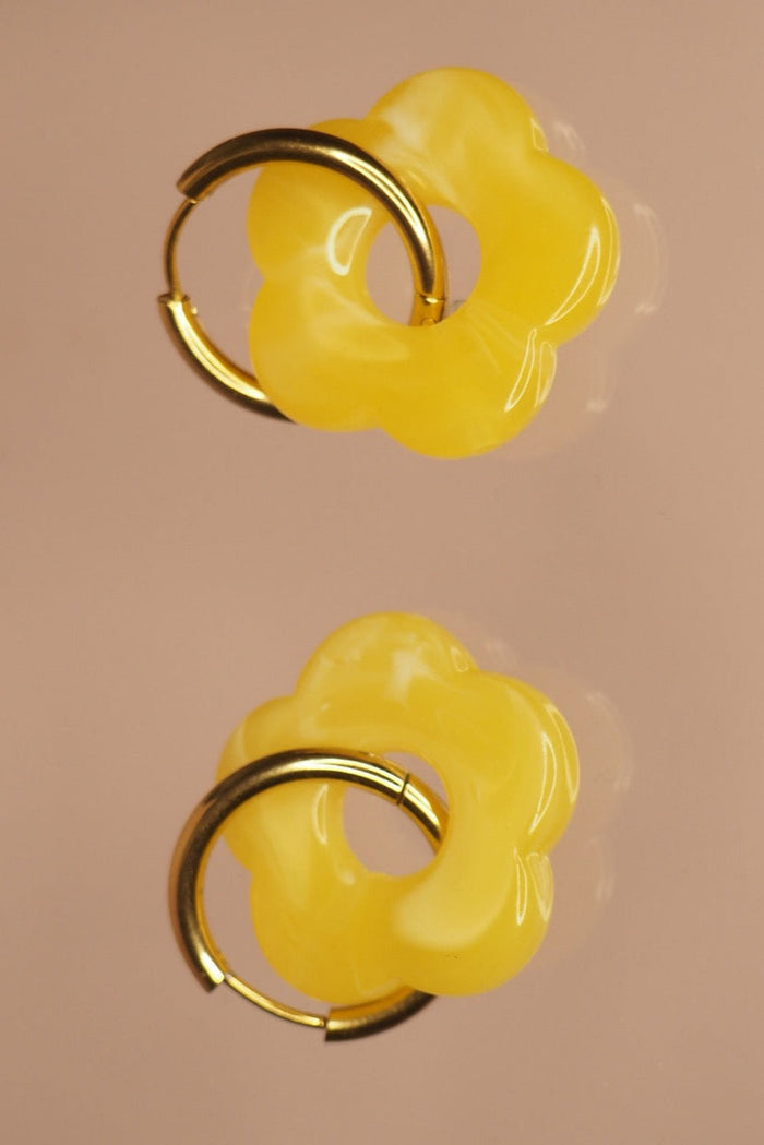 BON MATIN Boucles d'Oreilles La Fleur