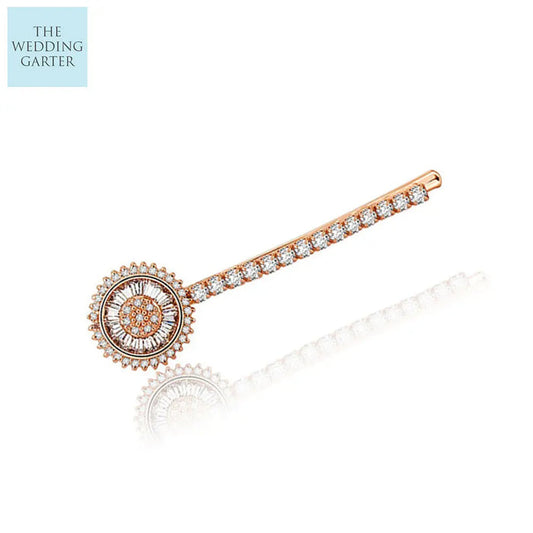 rose gold hair jewellery