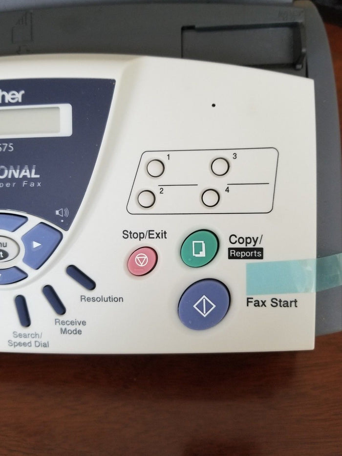 Brother Fax machine 575  used twice original tape - Diamonds Sapphires Rubies Emeralds