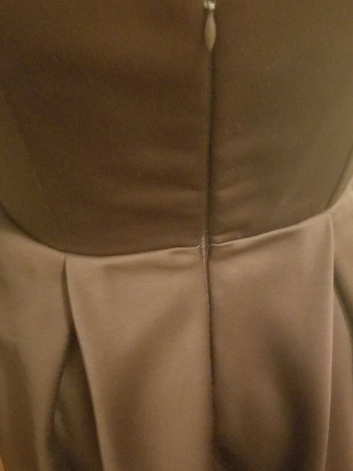 Brown Satin Dress
