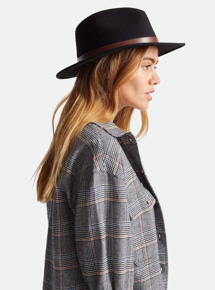 BRXITON Chapeau Messer Fedora - Noir