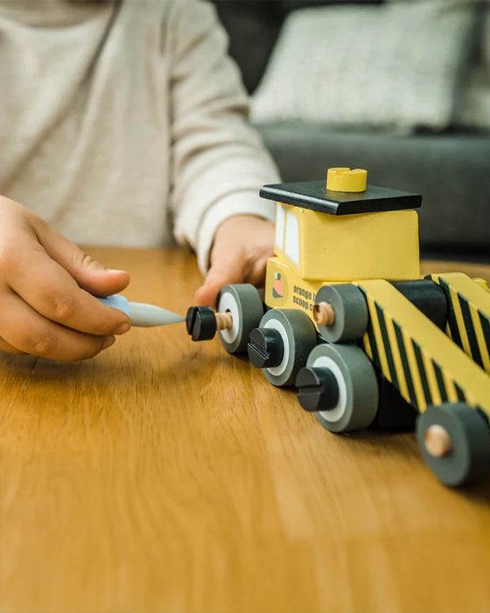 Orange Tree Wooden Toys Buildable Digger