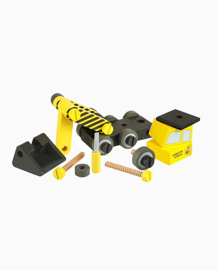 Orange Tree Wooden Toys Buildable Digger