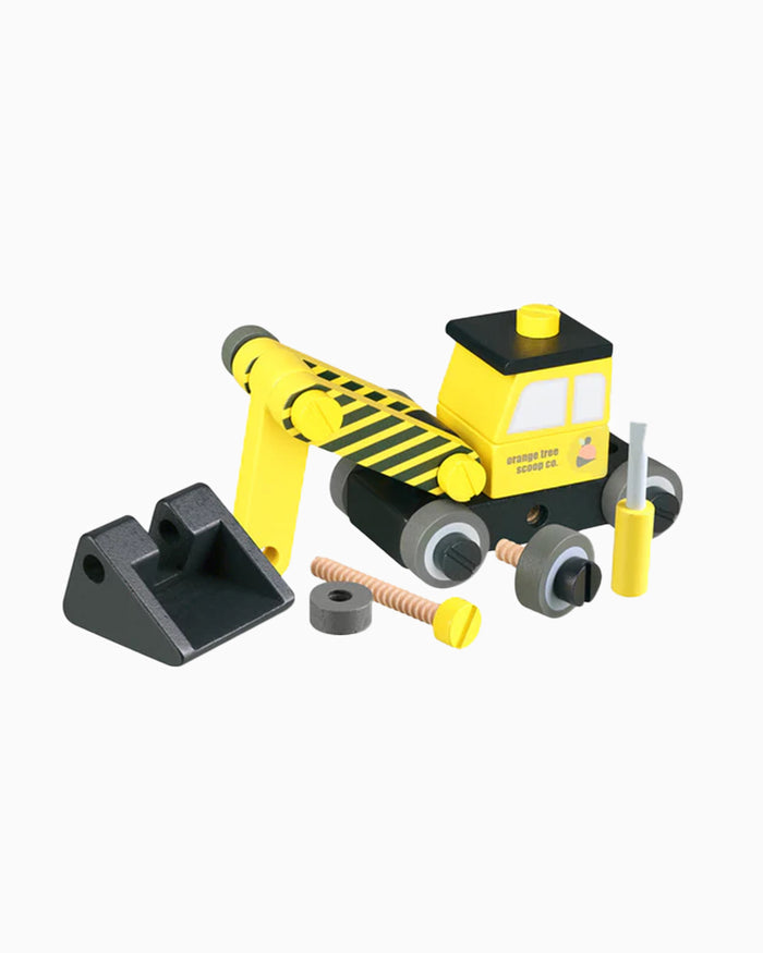 Orange Tree Wooden Toys Buildable Digger