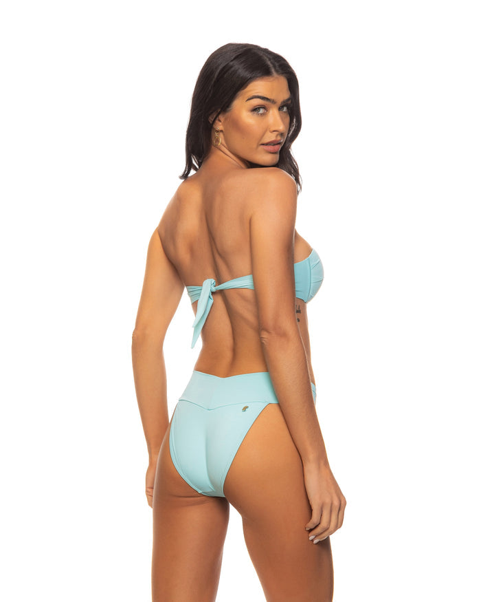 Celeste Deep V Bandeau Bikini Top