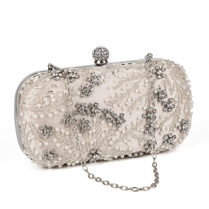 champagne bridal clutch