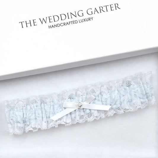white lace garter