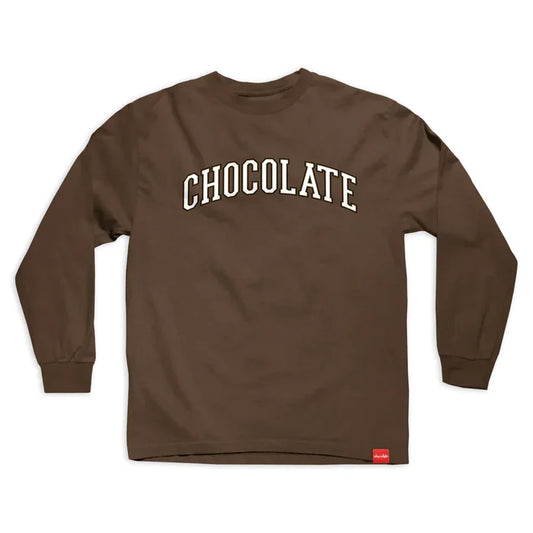 CHOCOLATE - CHOC LEAGUE L/S TEE BROWN