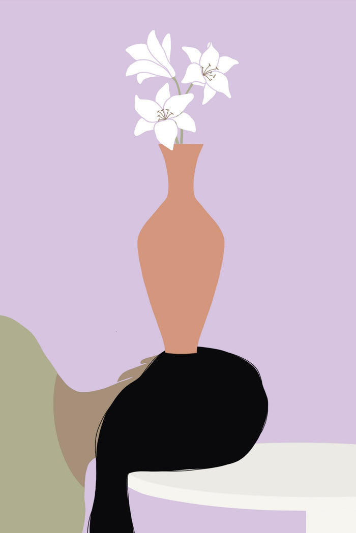 CLARA TISSOT Affiche Vase sur la Tête