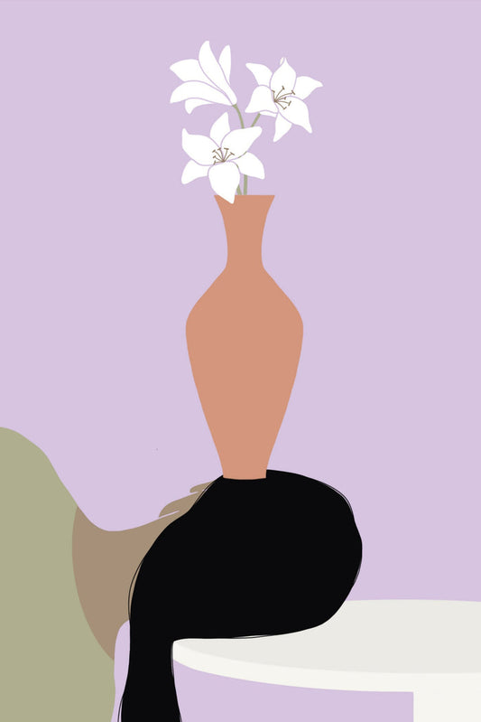 CLARA TISSOT Affiche Vase sur la Tête