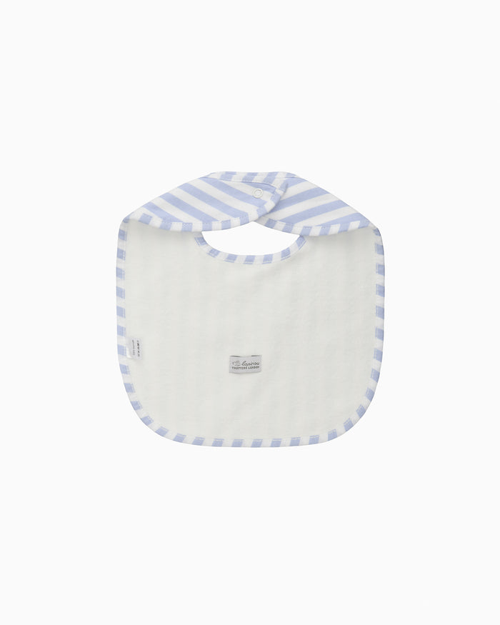 Lapinou Bib Classic Bib in Blue Stripe