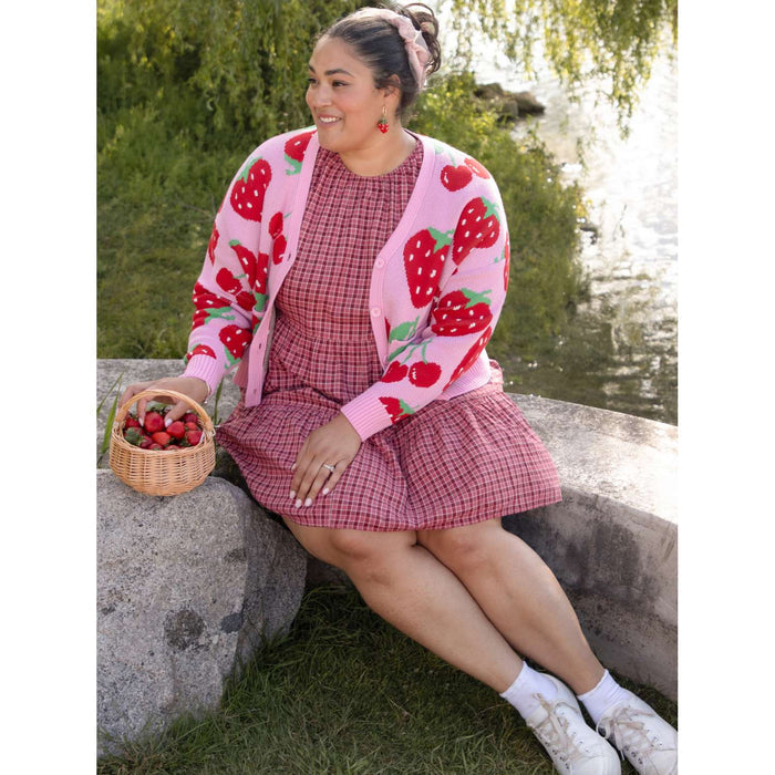 Cotton Rich Cardigan - Strawberry