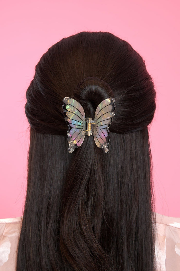 COUCOU SUZETTE Pince à Cheveux Papillon Blanc