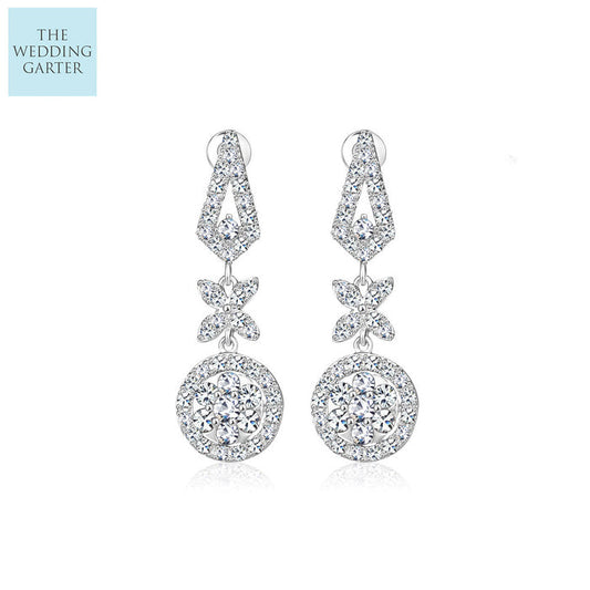crystal drop earrings
