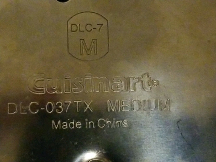 Cuisinart Food Processor Medium Shredding Disc DLC-037TX USED - Diamonds Sapphires Rubies Emeralds