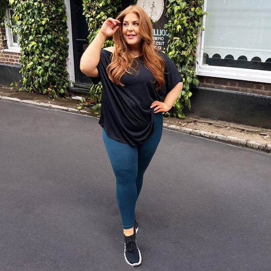 Debbie Off Shoulder Tee - Black - Snag