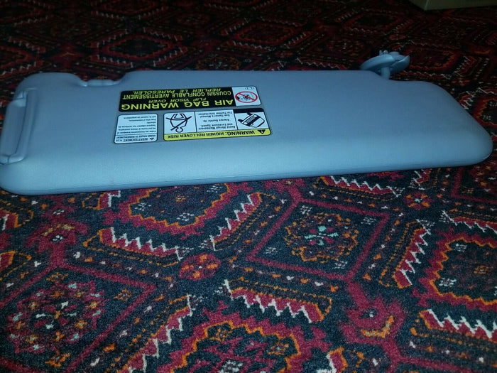 DEFECTIVE! LEFT DRIVERS SIDE GRAY ORIGINAL SUN VISOR TOYOTA HIGHLANDER 2008-2013