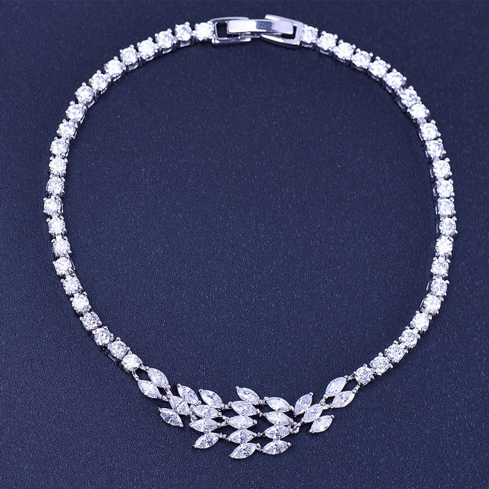 Delicate Crystal Luxury Bridal Bracelet - The Wedding Garter