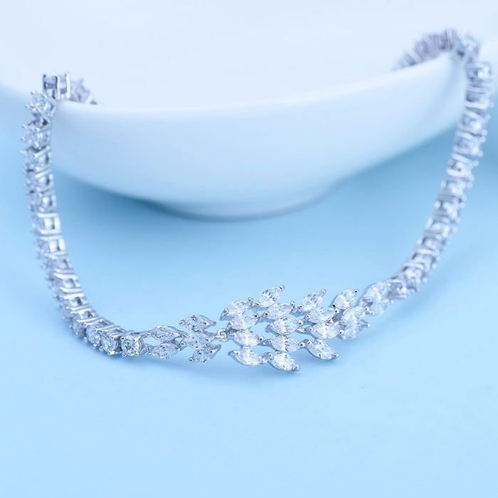 Delicate Crystal Luxury Bridal Bracelet - The Wedding Garter