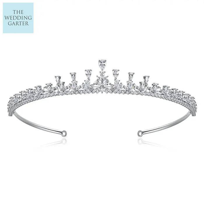Delicate Diamond Princess Tiara Crown For Brides - The Wedding Garter