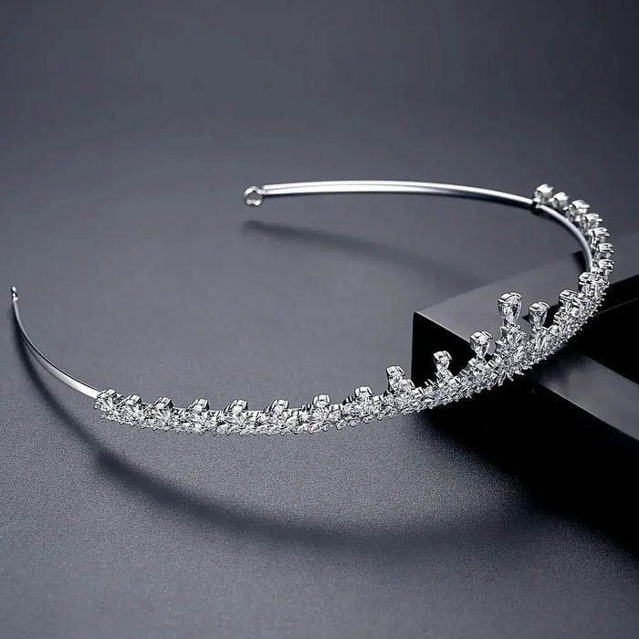 Delicate Diamond Princess Tiara Crown For Brides - The Wedding Garter